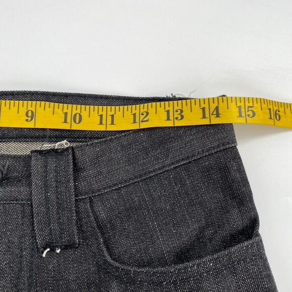 The James by Crate Womens Button Fly Straight Leg Black Jeans Sz 28 100% Cotton - Picture 6 of 12